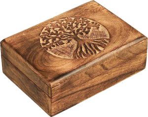 wooden safe box