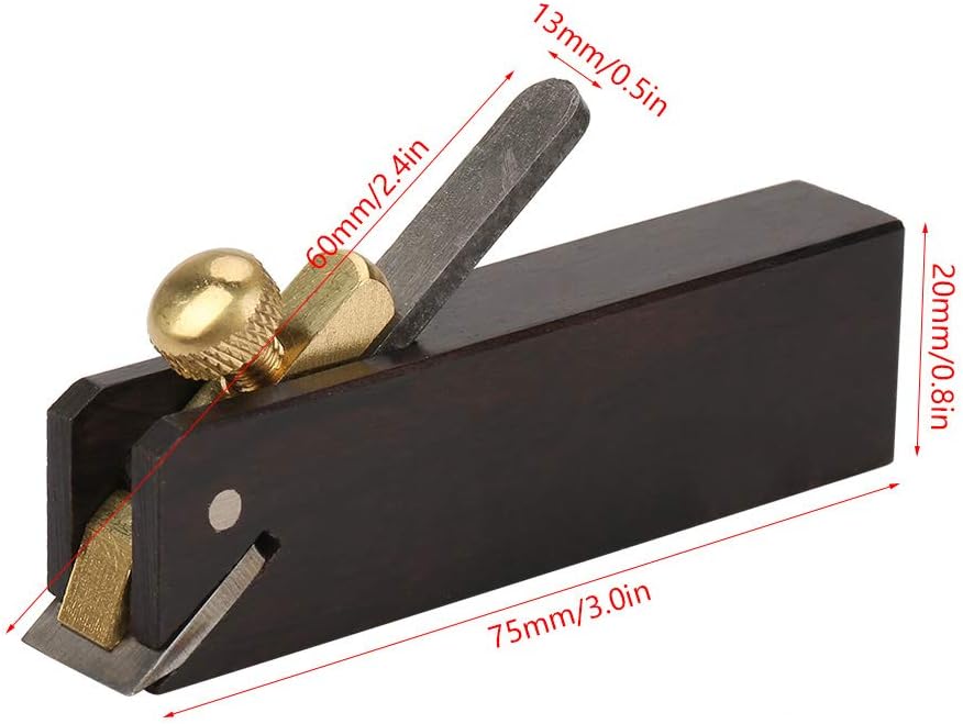 Mini Wood Planer, Ebony Woodworking Hand Plane, Mini DIY Cable Line Woodworking Plane Carpenter Wood Cutting Tool