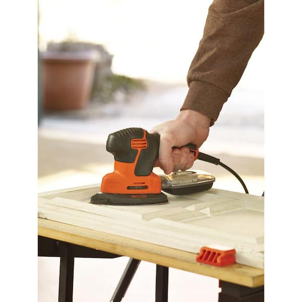 Mouse Sander, 12Pcs Sandpapers, 12000 RPM 130W Detail Sanders with Dust Collection System for Tight Spaces