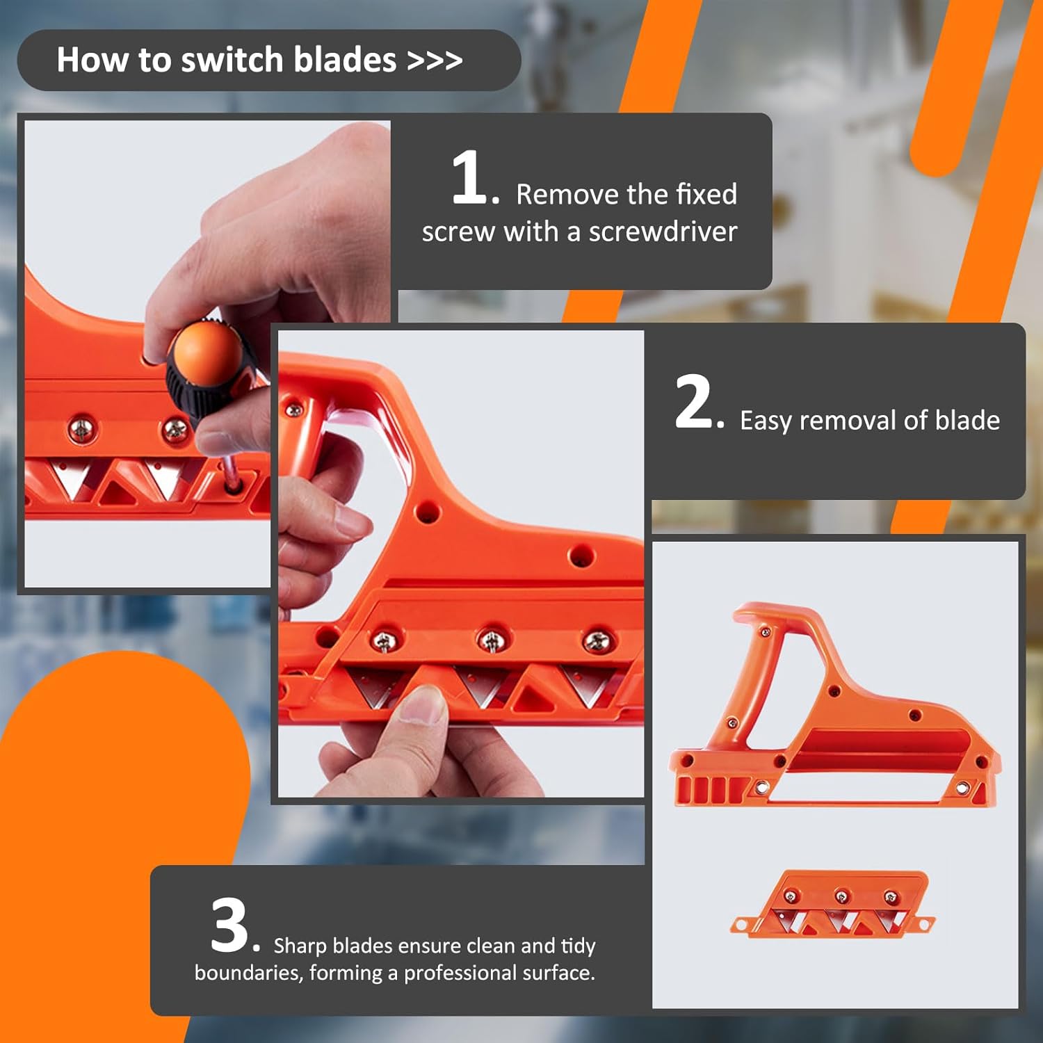 Plasterboard Fast Cutter, Plasterboard Edger, Precise 45° 60° Gypsum Board Hand Plane with 10 Blades, Drywall Edge Chamfer Woodworking Hand Tool Cutting for Drywall Plasterboard (45°+60°)