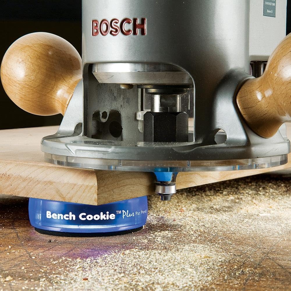 Rockler Work Bench Cookies Plus Work Grippers (4 Pack) – Rockler Bench Cookies Protect Workpiece from Scratches and Benchtop Debris - Woodworking Kit for Most Average-Sized Panels