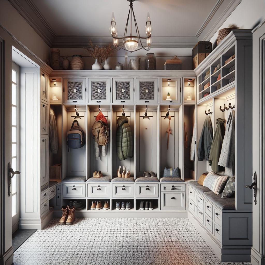 Designing for Functionality and Aesthetics in Mudroom Cabinetry