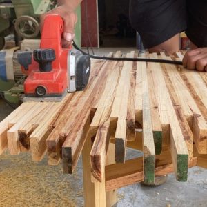 Wood Recycling Creativity Unique Ideas Art Coffee Table // Pallets Woodworking Projects