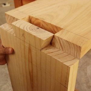 Ingenious Skills And Techniques Woodworking // Making Corner Dovetail For Monolithic TV Stand