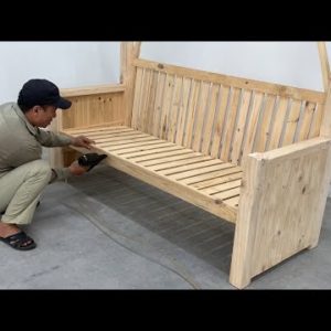 How To Build A Covered Outdoor Bench - Design Ideas Woodworking Projects Garden Furniture For Home