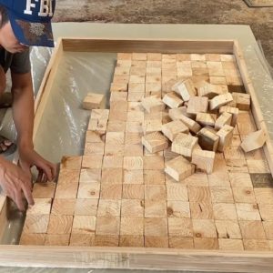 Amazing Best Design Idea Woodworking Projects - How To Building A Large Workbench With Square Blocks