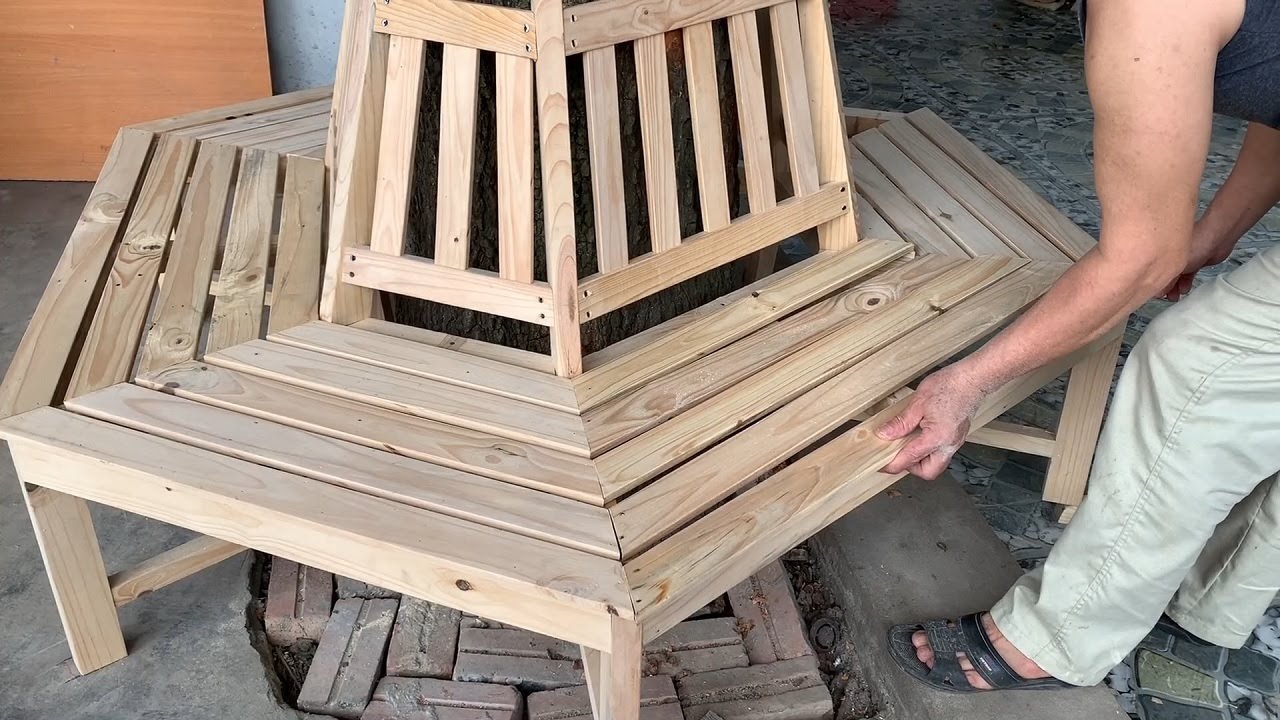 Amaizng Design Ideas Unique Woodworking For Your Home Garden - Build A Outdoor Chairs Around Trees