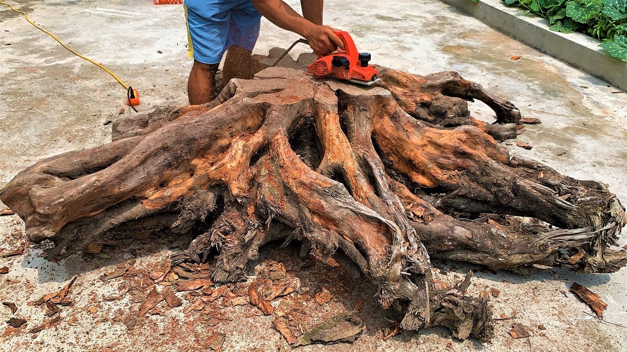 Amazing Extremely Creative Woodworking You've Never Seen Discarded Wood Stumps // Art Outdoor Table