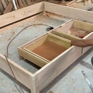 How To Making A Bed With Storage Drawers Easy - Woodworking Projects