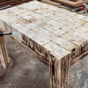 Amazing Design Ideas Woodworking Easy From Pallet - Build A Outdoor Dining Table From Blocks Pallets