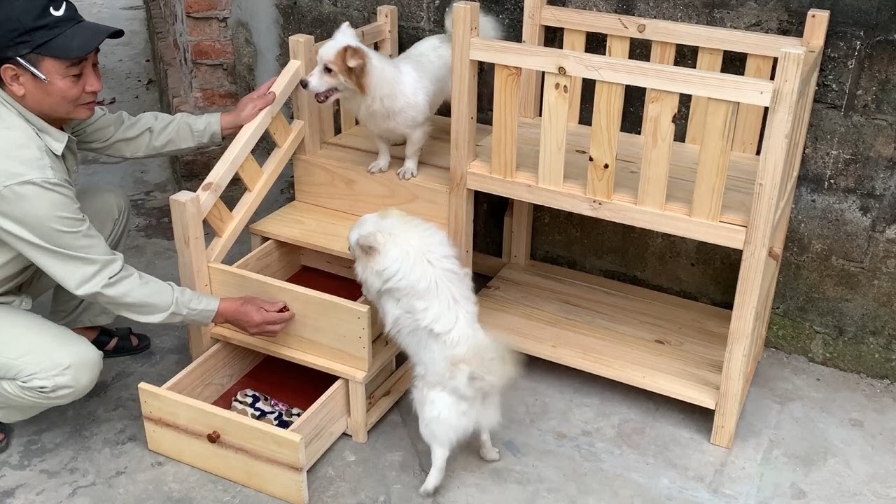 Amazing Design Woodworking Projects Perfect Ideas - Build A Amazing Home For Dog From Wood Recycled