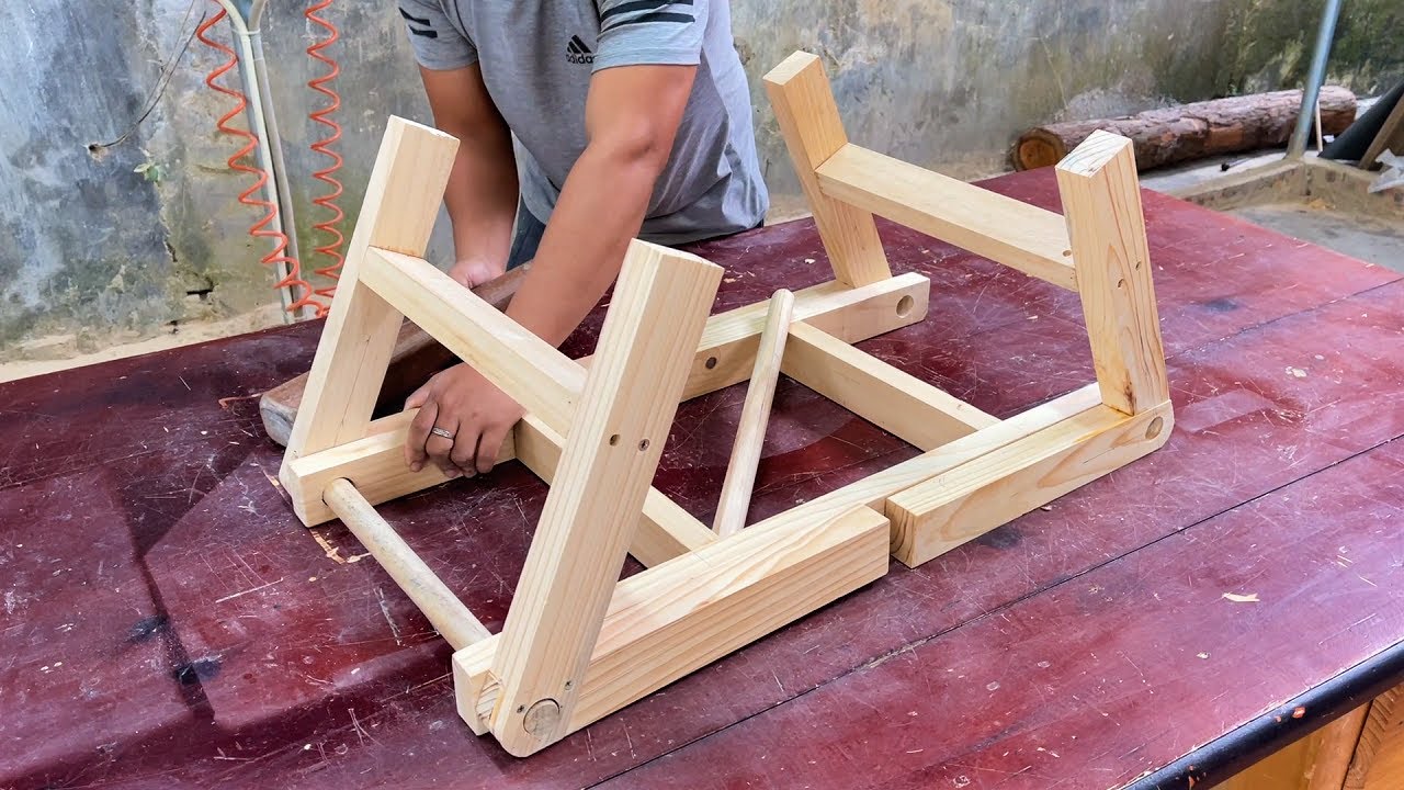 Super Nice Wood Recycling Project | Build a Magic Table & Chair That Can Be Transformed Into 3 Sizes