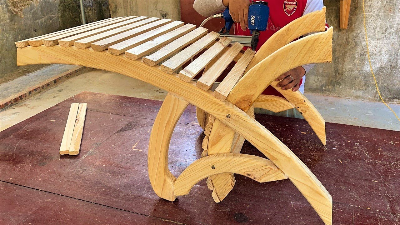 Awesome Woodworking Projects // Make a Super Beautiful And Artistic Chair From Old Pine Wood