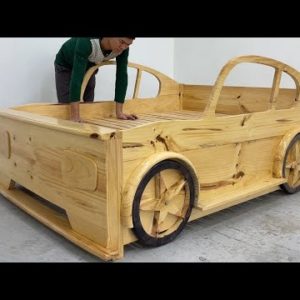 Amazing Design Ideas Art Woodworking Skills Ingenious Easy - Build Unique Bed In The Shape Of A Car
