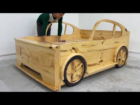 Amazing Design Ideas Art Woodworking Skills Ingenious Easy - Build Unique Bed In The Shape Of A Car