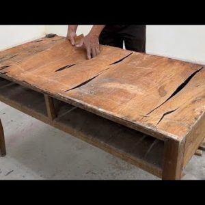 Woodworking Skills For Restore Broken Furniture Old - How To Restore A Broken Table With Old Pallet