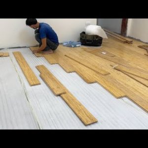 How To Install A Bamboo Wood Floors Handmade For Home Easy Step By Step - Bamboo Woodworking