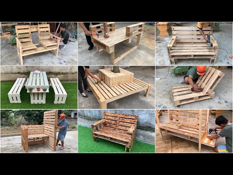 8 Amazingly Perfect Pallet Wood Recycling Projects // Cheap Furniture Design From Wooden Pallets