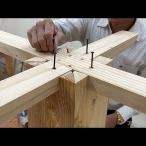 Amazing Ingenious Techniques Woodworking Project Easy - Build A Round Table Sure You Have Never Seen