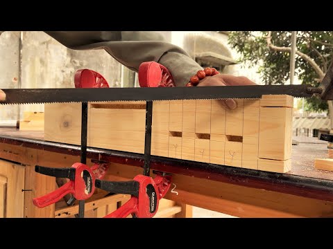 Ingenious Amazing Techniques Woodworking Workers || Rustic Chair Woodworking Square Wooden Furniture