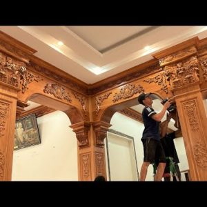 Mr.Văn Latest Design Beautiful Wooden Decorate Living Room || Extremely Ingenious Woodworker Skills