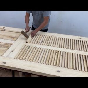 Design And Make The Newest Wooden Door Model You Have Never Seen - Woodworking Techniques And Skills