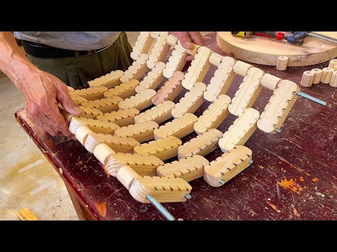 How Beautifully To Make A Wooden Handcraft Folding Chair // Unique Woodworking Project