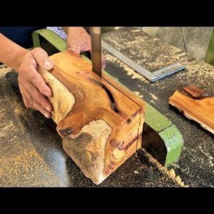 Amazing Skills Craftsman Building 🐝 Table Top with Primitive Tools // Woodworking Always Creative