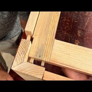 Stronger Joints For Wooden Table - Awesome Hand Cutting Woodworking Joints