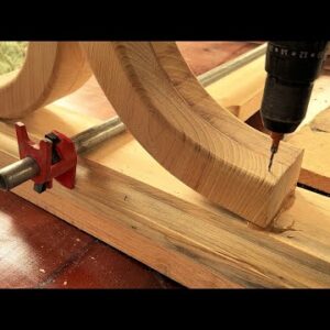 Extremely Ingenious Skills Curved Woodworking Crafts Worker || Design Dining Table Wood Furniture