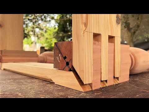 Extremely Ingenious Skills Woodworking Crafts Worker || Difficult Japanese Three Joints Coffee Table