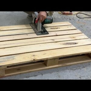 Amazing Woodworking Projects From Pallets Easy With This Way - Build A Set Of Outdoor Furniture Easy