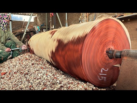 Tricks and Tips Giant Woodturning #shorts