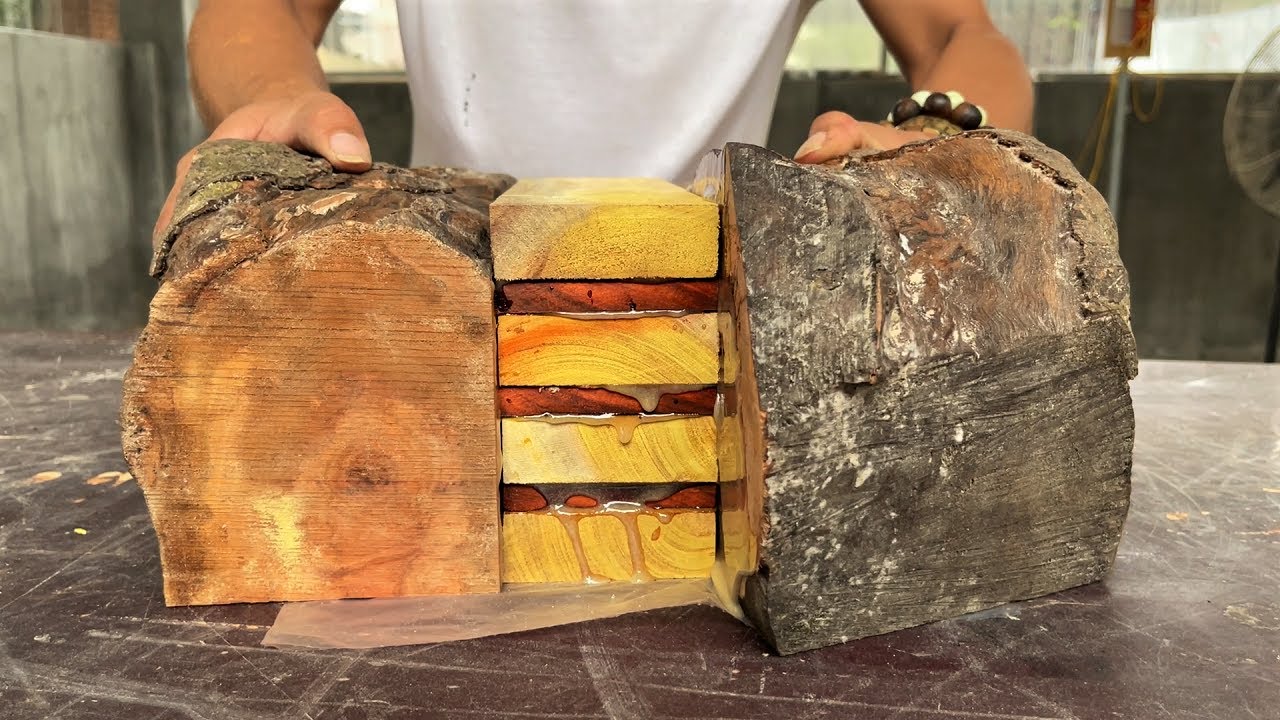 Amazing Techniques Woodworking Extreme Dangerous // Work Epoxy Resin Wooden Lathe Art Of Carpenter