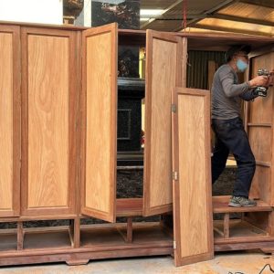 How To Build Modern 3-chamber, 6 doors, 6 storage Wardrobe // Project Woodworking Design Furniture