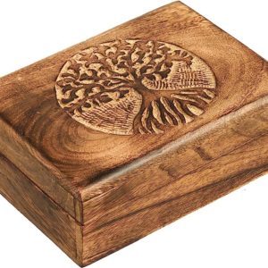 wooden safe box