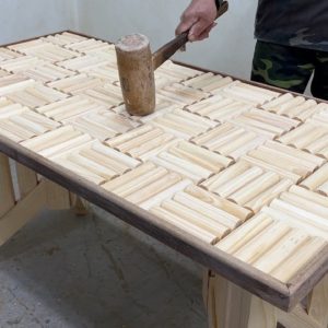 Amazing Creative Woodworking - Build A Coffee Table With Design Simple And Beautiful For Garden