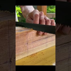 ASRM Hand Cut Wood Joint.