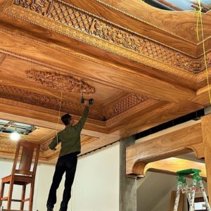 Mr.Văn Latest Design Beautiful Wood Decorate Vintage Ceiling Living Room||Extremely Ingenious Skills