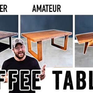 Level Up Your Home with 3 Coffee Table Builds: DIY, Intermediate, & Pro – Perfect for Any Space!