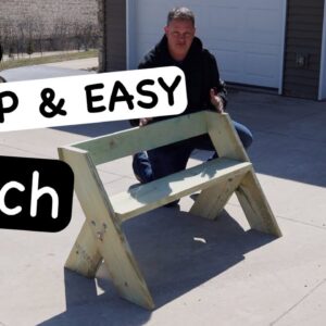 DIY Garden Bench - Easy and Cheap! [great project for kids]