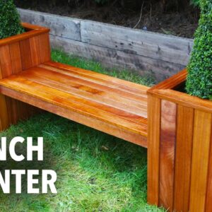 How to build a garden bench with planters