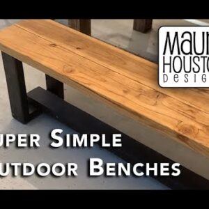 Super Easy DIY Outdoor Benches