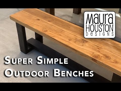 Super Easy DIY Outdoor Benches