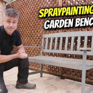 How to Spray Paint a Garden Bench