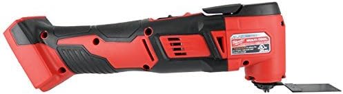 Milwaukee 2626-20 M18 18V Lithium Ion Cordless 18,000 OPM Orbiting Multi Tool with Woodcutting Blades and Sanding Pad with Sheets Included (Battery Not Included, Power Tool Only)