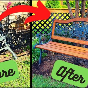 How to Restore a Cast Iron and Wood Garden Bench