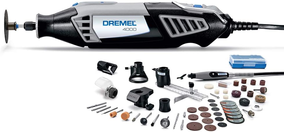 Dremel 4000-2/30 Variable Speed Rotary Tool Kit - Engraver, Polisher, and Sander- Perfect for Cutting, Detail Sanding, Engraving, Wood Carving, and Polishing- 2 Attachments  30 Accessories