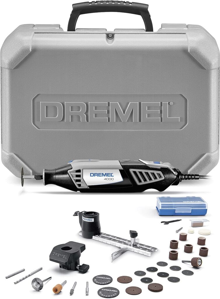 Dremel 4000-2/30 Variable Speed Rotary Tool Kit - Engraver, Polisher, and Sander- Perfect for Cutting, Detail Sanding, Engraving, Wood Carving, and Polishing- 2 Attachments  30 Accessories