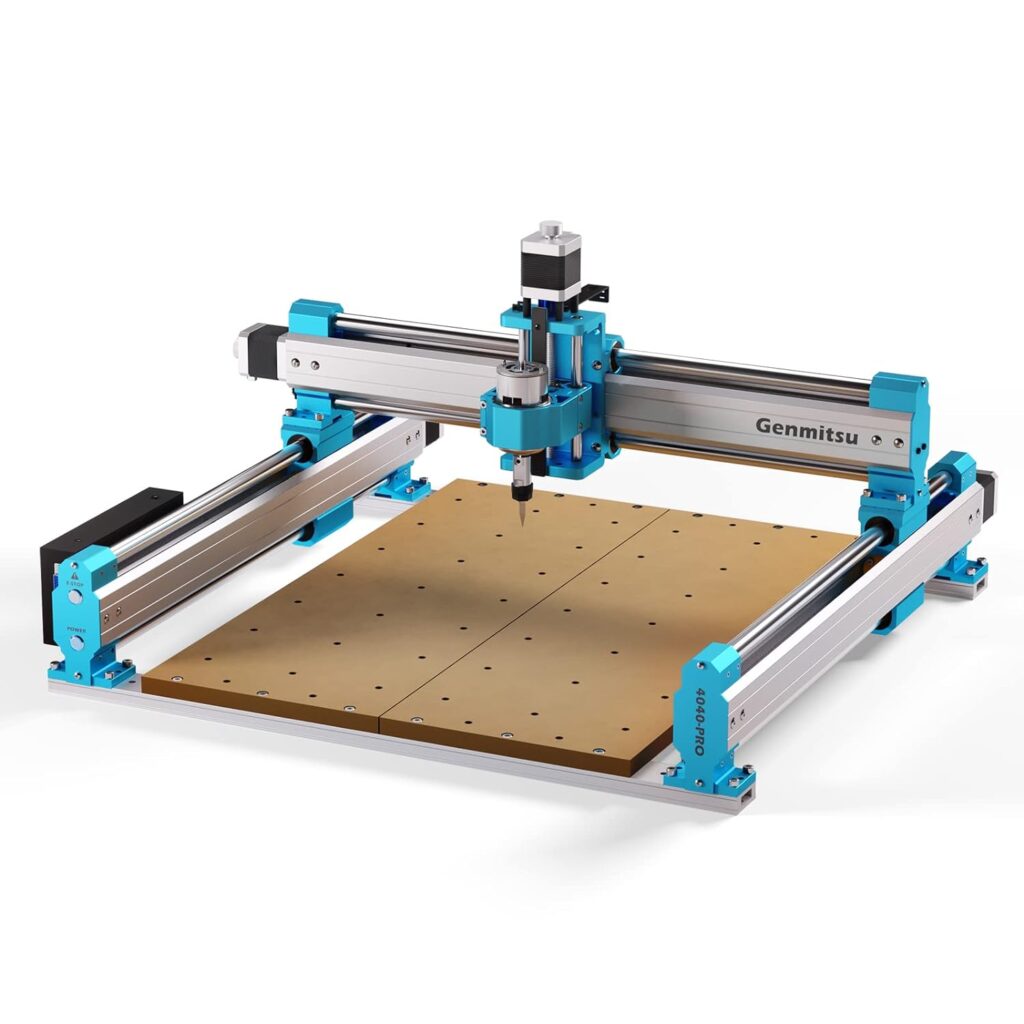 Genmitsu CNC Router Machine 4040-PRO for Woodworking Metal Acrylic MDF Nylon Cutting Milling, GRBL Control, 3 Axis CNC Engraving Machine, Working Area 400 x 400 x 78mm (15.7” x 15.7” x 3.1”)